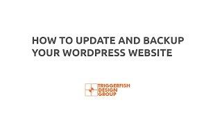 How to update WordPress