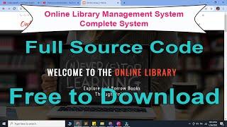 Online Library Management System Demo with Full Source Code | Free to Download