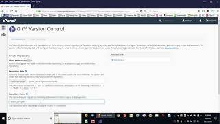 Cpanel - Create Git Repository