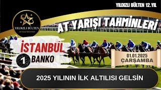 1 Ocak 2025 Çarşamba İstanbul At Yarışı Tahminleri