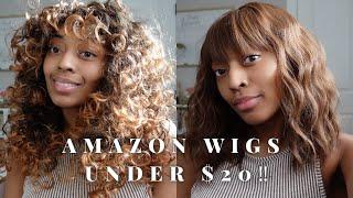 AMAZON WIG TRY ON HAUL | WIGS UNDER $20‼️ | SUMMER WIGS