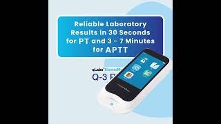 Q 3 plus - Rapid Testing System for Monitoring Blood Coagulation #agappediagnostics