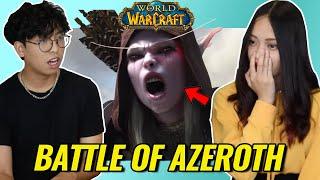 Non-World of Warcraft Players React to World of Warcraft: Battle for Azeroth Cinematic Trailer!!