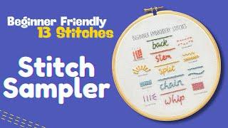 Beginner Friendly Stitch Sampler