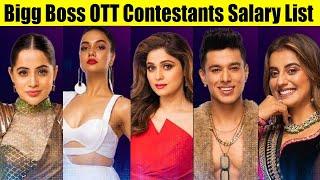 Shocking Per Day Salary Of Bigg Boss 15 OTT  Contestants - Divya , Shamita Shetty,Pratik