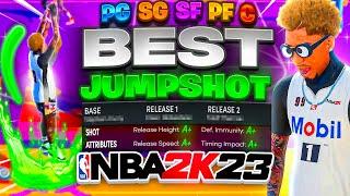 BEST JUMPSHOT for ALL BUILDS NBA 2K23! HIGHEST 100% GREEN WINDOW JUMPSHOT 2K23!