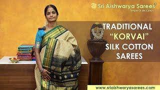 Traditional Korvai Silk Cotton Saree Collections  #silkcotton #silkcottonsarees #sareelove