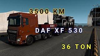 3500 KM DAF XF 530 REX-TEX 45 36 TON EURO TRUCK SIMULATOR 2