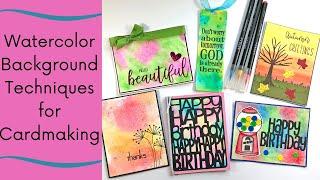 Watercolor Background Techniques for Cardmaking