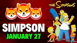 SIMPSON'S PREDICT SHIBA INU COIN PRICE ON JANUARY 27, 2025!!