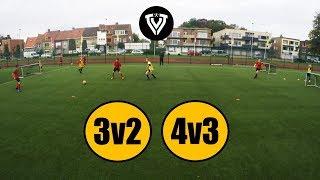 3v2 - 4v3 | Football Training