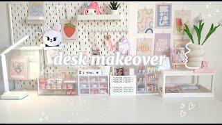 Pinterest Inspired Desk Makeover | Aesthetic accessories + huge IKEA haul