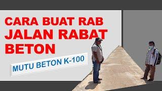 Cara Mudah Membuat RAB Jalan Rabat Beton