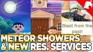 Patch 1.1.1, Meteor Shower, Upgraded Resident Services, Coelacanth - Animal Crossing New Horizons