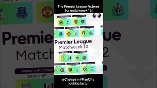 This weekend’s Premier League Football Fixtures for matchweek 12 - #Football #PremierLeague #Ev3nt5