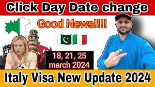 Italy Visa new Update 2024| Click Day Date 18,21,25 March 2024| Urdu & Hindi |#saleemrazavlogs