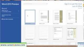 MS Word 2013 Tutorials in HINDI