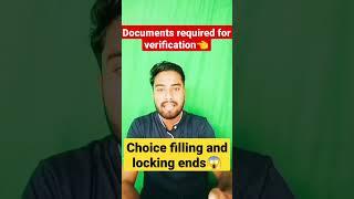 Wbjee document verification process|Document required for wbjee counselling#shorts #wbjee_2022