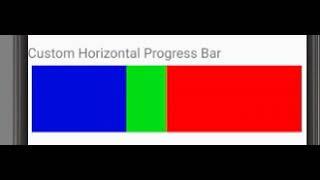 android custom horizontal progress bar example