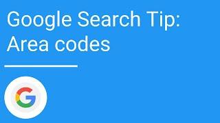 Google Search Tip: Area codes