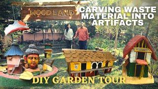 'Woodland' Home Garden Tour | Everything is made from Waste Material | DIY