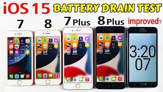 iOS 15 Battery Life Test- iPhone 7 vs iPhone 8 vs iPhone 7 Plus vs iPhone 8 Plus Battery Test 2021