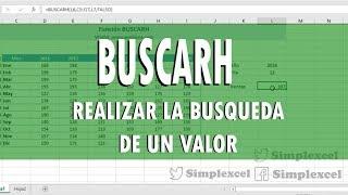 Funcion BUSCARH en Excel - Simplexcel