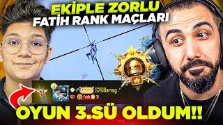 EKİPLE FATİH LİGİNDE SIRALAMA İLK 3'E GİRDİK!!  (67 KILLS AVRUPA NO: #3) | PUBG MOBILE