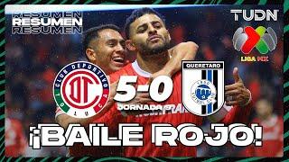 Resumen y goles | Toluca 5-0 Querétaro | Liga Mx - CL2025 J9 | TUDN