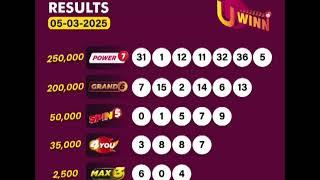 UWINN DRAW RESULT OF 05-03-2025