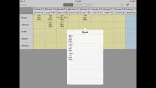 How to create a school's master schedule (timetable) using EdScheduler app for iPad fast and easy