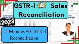 GSTR 1 Reconciliation | GSTR-1 Reconciliation in Excel | GSTR-1 Reconciliation format