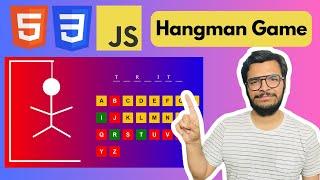 Create hangman game in html, css, javascript | Javascript tutorial for begineers hindi #js #project