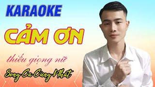 Cảm Ơn Karaoke Song Ca Thiếu Giọng Nữ Song Ca Cùng Nhất