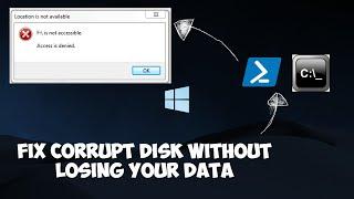 HOW I FIX ANY CORRUPT DISK USING POWERSHELL COMMANDS!