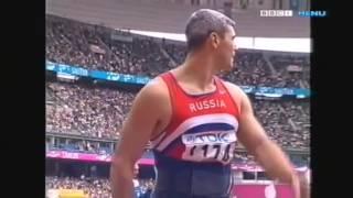 Sergey Makarov in the 2003 World Championships 85 44 meters WINNING THROW