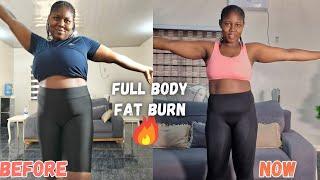 20 mins FULL BODY workout for fat burn/ lose weight fast at home/all standing exercises/XMAS SHRED 1