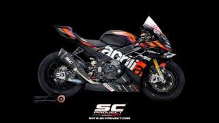 SC-Project 4-1 Full Exhaust System, with SC1-R muffler (250mm) for Aprilia RSV4 - Racing