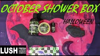 LUSH OCTOBER KITCHEN SUBSCRIPTION SHOWER BOX UNBOXING/HALLOWEEN 2024