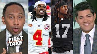 FIRST TAKE | “Davante Adam to Chiefs.” - Tedy Bruschi tell Stephen A. Smith on Rashee Rice torn ACL