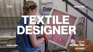 Behind the Scenes: A day in the life of a Textile Designer | Meet Freya