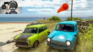 Mr Bean's Mini Cooper S & Reliant Supervan | Forza horizon 4 | LogitechG29 gameplay MrBean & Bluecar