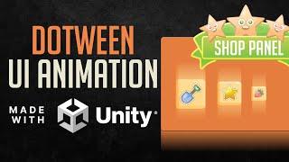 Pro UI Animation using  DoTween simple codes - Unity Engine Tutorial