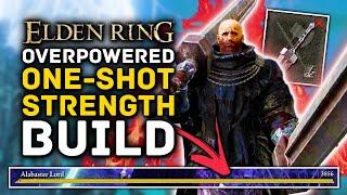 Elden Ring - OVERPOWERED One Shot Berserk Strength Build Guide!