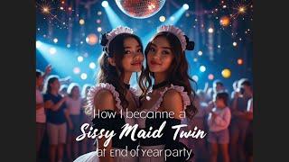 How I Became a Sissy Maid Twin at an End-of-Year Party  | A Night of Transformation