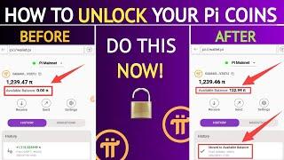Unlock Locked Pi Coin in Pi Network Wallet New Method