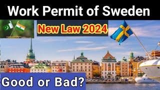 Work Permit Law of Sweden 2024 | work in Sweden | Work abroad for Pakistanis,Indians| work in Europe