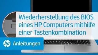 Wiederherstellung des BIOS eines HP Computers mithilfe einer Tastenkombination | HP Support