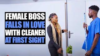 Female Boss Falls In Love With Cleaner At First Sight