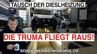 #1098 TRUMA FLIEGT RAUS! DIESELHEIZUNG COMBI D6! Neue Heizung! AquaHot - Schrauben bei Womorol